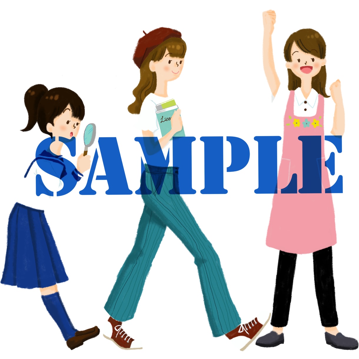 シンプルでかわいいイラストを描きます お手軽で使いやすいカットイラストをお届け！ イメージ6