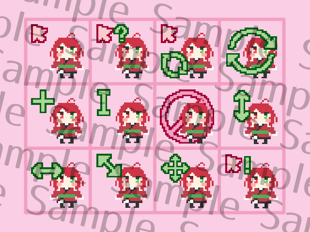 商用利用OK✿ドット絵マウスカーソル作ります Vtuberファン向けグッズに！静止画やアニメーションも！ イメージ2