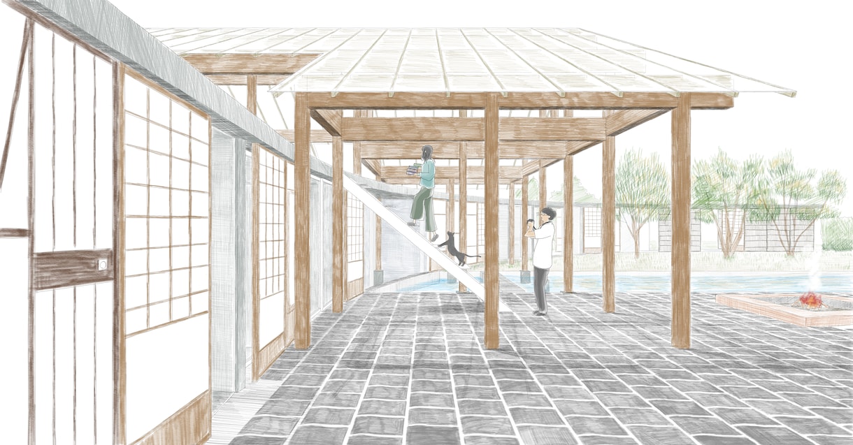 建築のパースを製作いたします 建築空間の魅力を手描きパースで表現します！ イメージ2