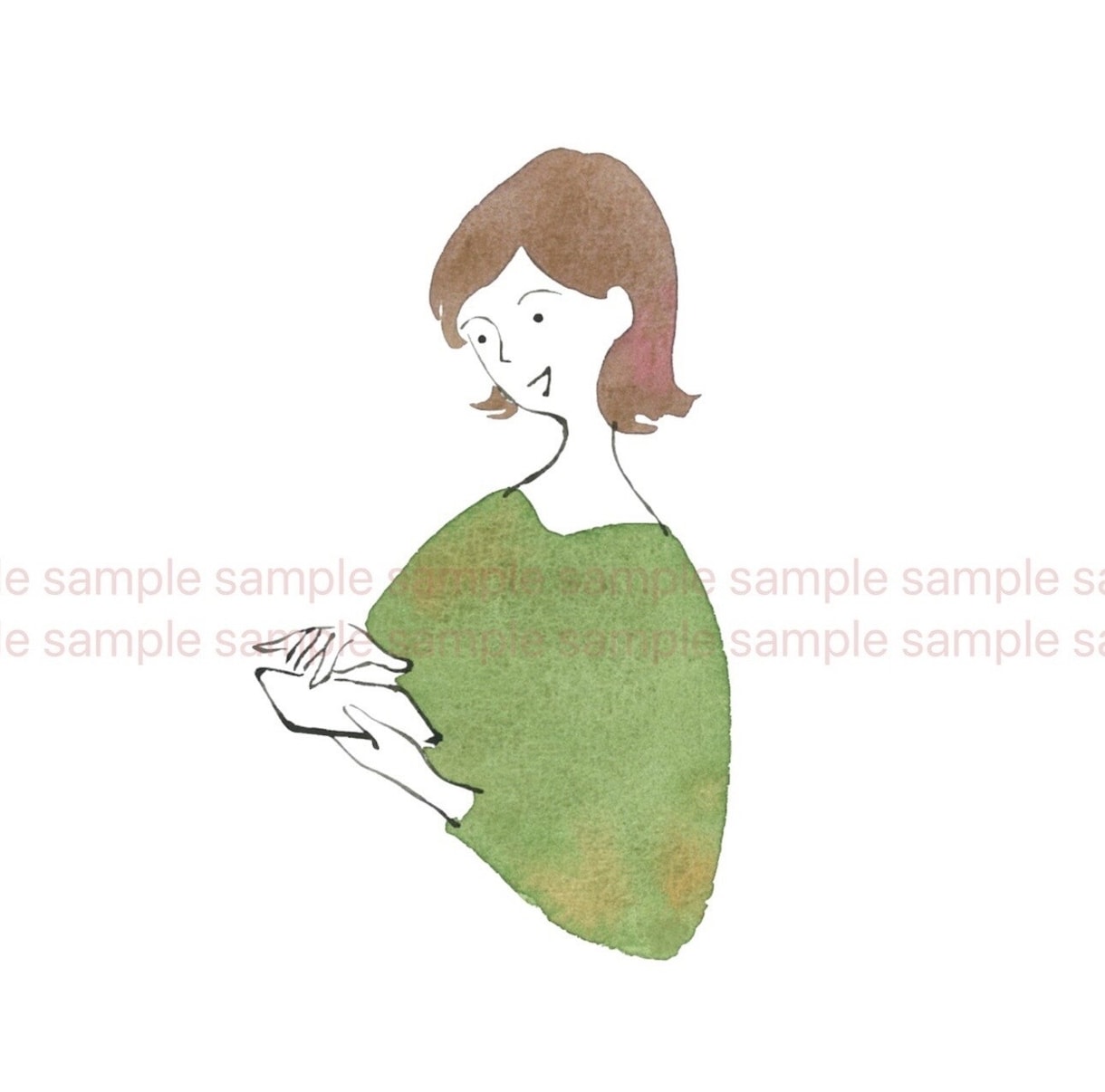 商用利用 個性的な水彩イラストを手描きします 企業ホームページ/パンフレット/名刺似顔絵/ロゴマーク イメージ10