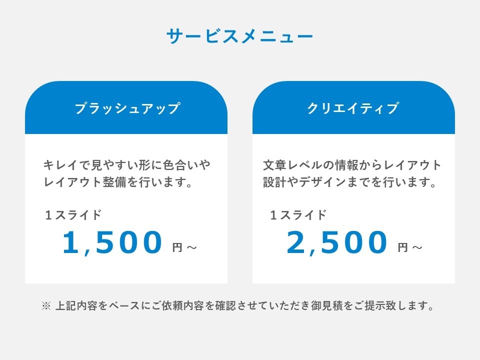 業界問わず！伝わるパワーポイント資料作成いたします 社内資料、プレゼン資料、営業資料などをキレイで伝わる資料に！ イメージ2