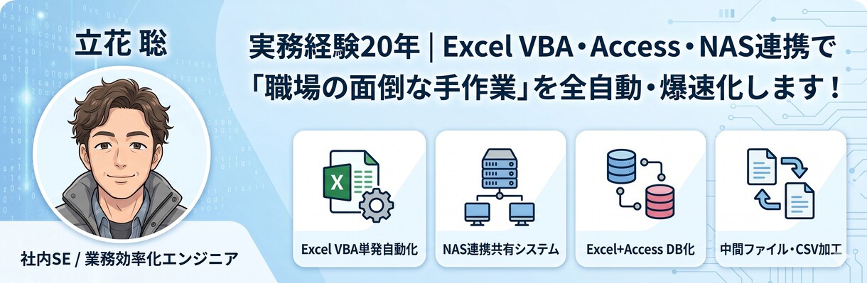 大量エクセルをスッキリ集約！爆速共有化します 実務20年のプロがExcelの手作業を全自動・爆速化します イメージ1