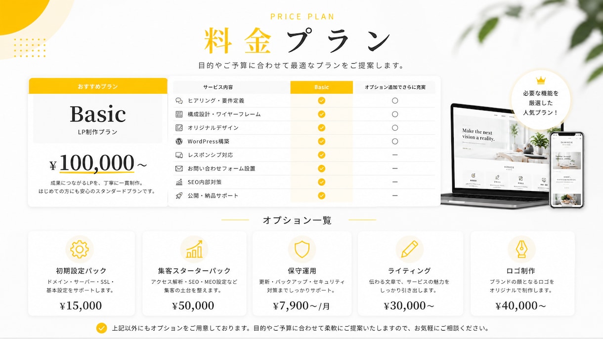 WordPressで集客につながるLP制作します デザインから公開まで丸ごと対応します イメージ5