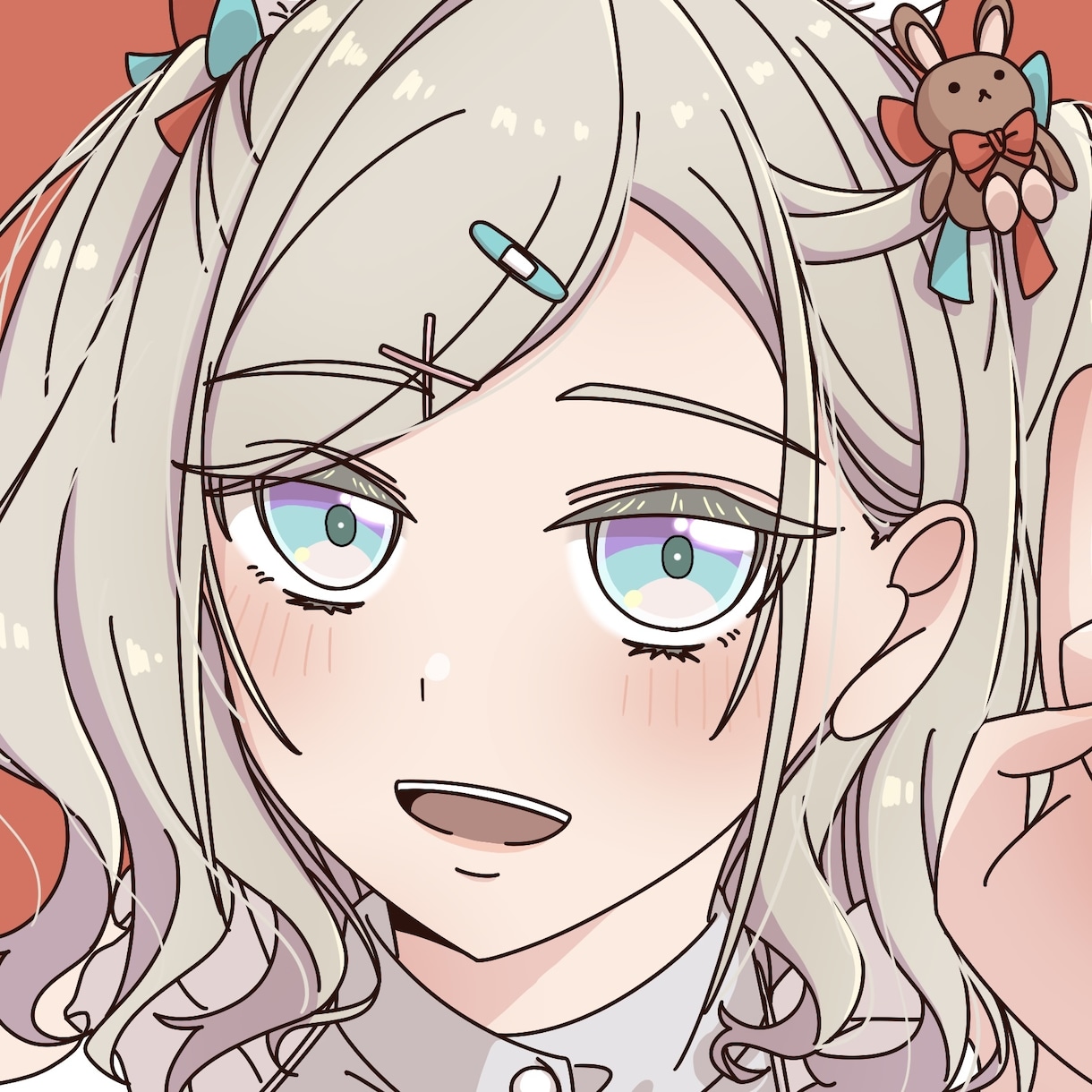 可愛い女の子のイラスト描きます アニメ塗りでオリキャラや推しキャラの顔だけでも描きます！ イメージ2