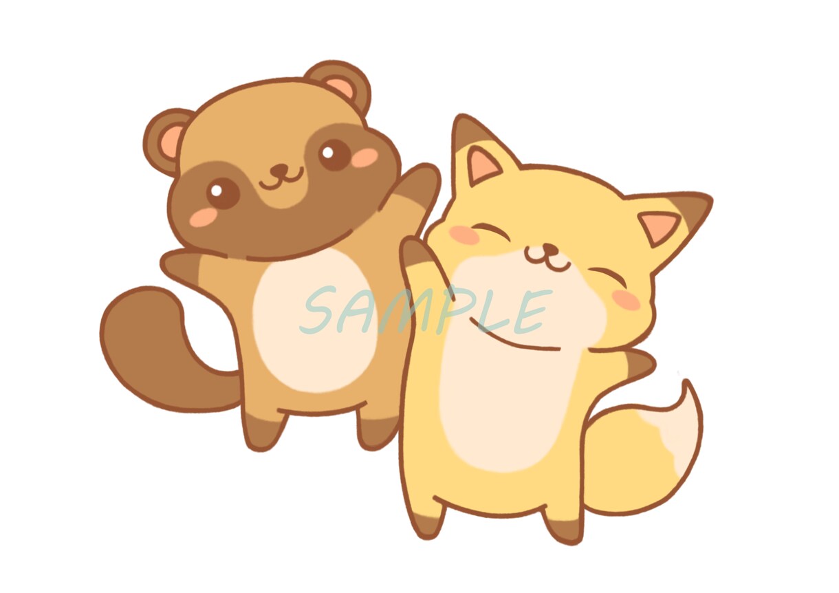 ポップでかわいいミニキャラをお描きします 人物キャラクターから動物まで対応可能♪ イメージ10