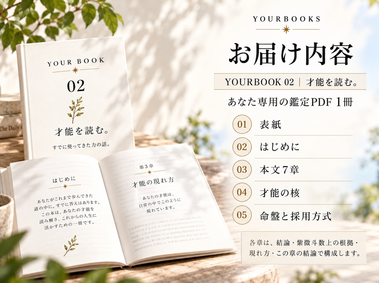 紫微斗数で「あなたの才能」を一冊の本にします 才能を探すのではなく、すでに使っている「力」を読む イメージ8