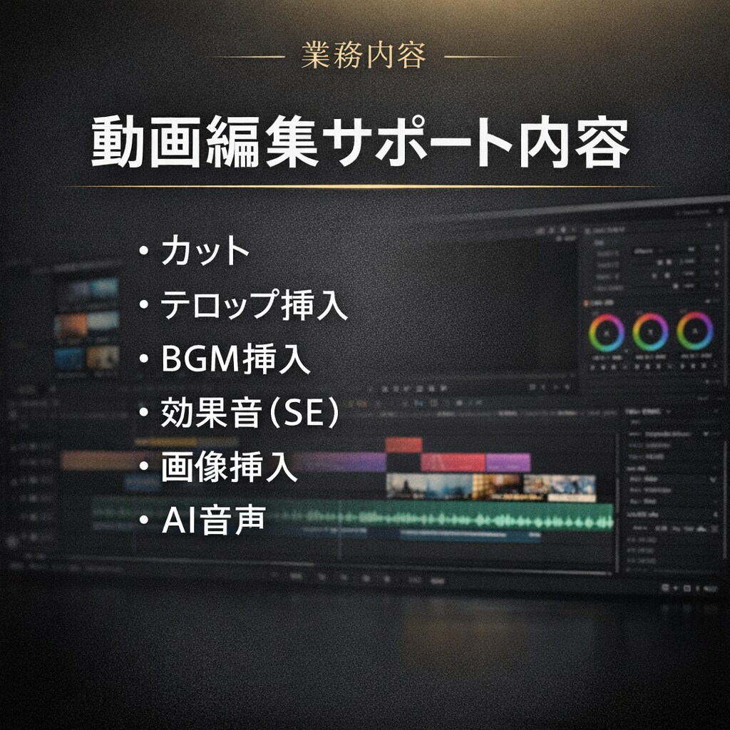 即レス対応動画編集代行30分まで対応します はじめての外注も安心。ご希望に沿って丁寧に編集します イメージ4