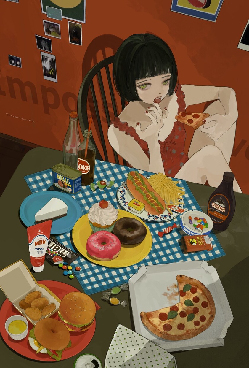 繊細な厚塗りでレトロな世界観のイラストを描きます MV･アイコン･ヘッダー等用途なんでもOK♡ イメージ5
