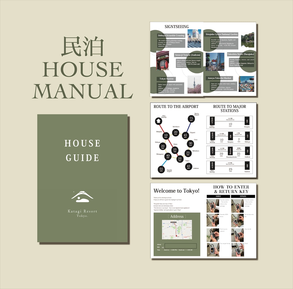 民泊運営デザイナーがハウスマニュア制作します 多言語対応で抜けもれなし！お客様に喜ばれるおしゃれマニュアル イメージ1