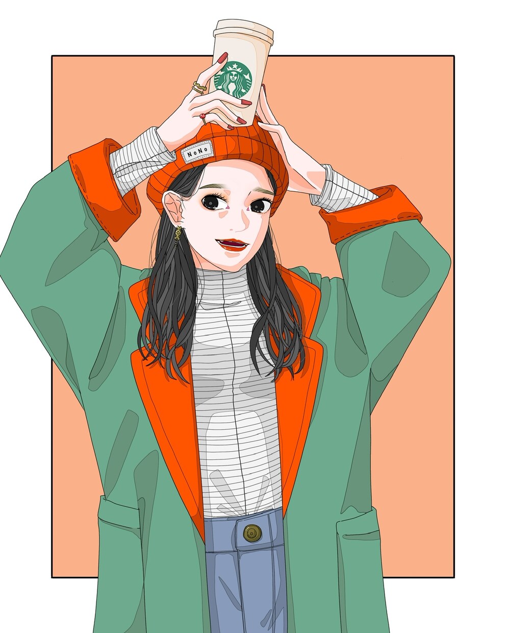 SNS用のアイコンなどにも使えるイラストを描きます おしゃれで可愛い自分だけのアイコン、イラストを探してる方へ！ イメージ9