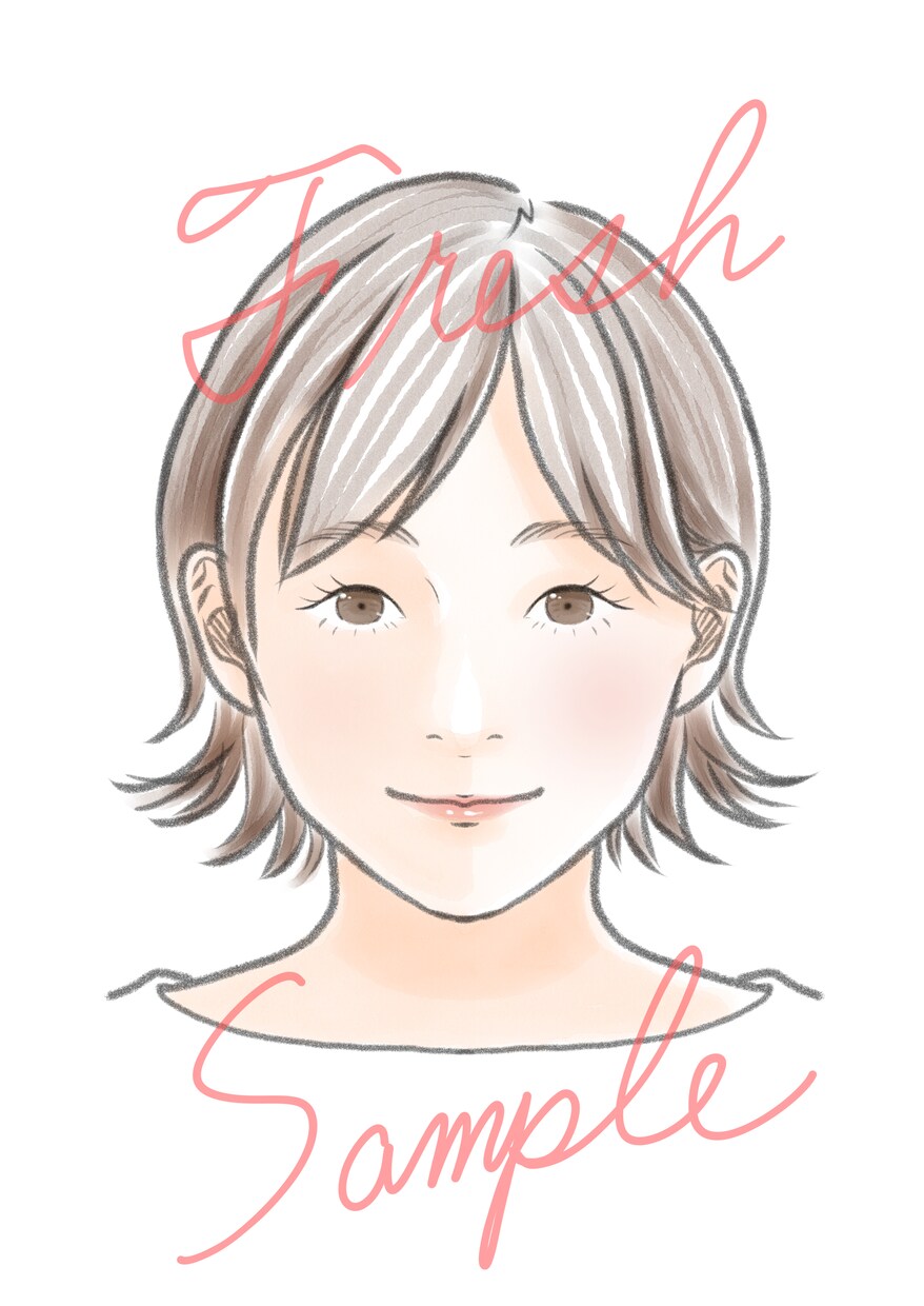 顔タイプ診断用イラスト販売します 顔タイプアドバイザー向け。お客様への分かりやすい説明の一助に イメージ3