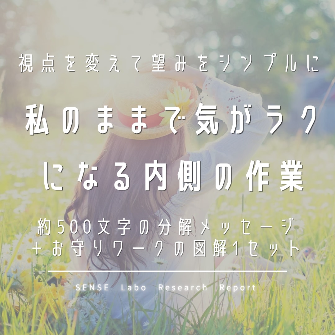 悩みを分解し新しい視点届けます ⁠【5名限定】短文一往復｜約500字メッセージとお守り図解 イメージ1