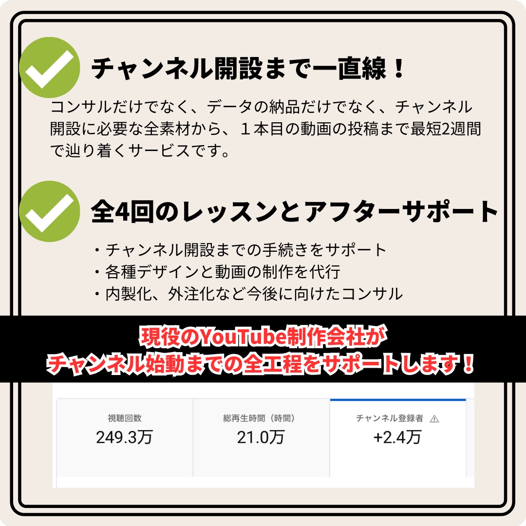 法人向け　YouTubeチャンネル開設代行します 実績のあるYouTube制作会社によるスタートアップサポート イメージ2