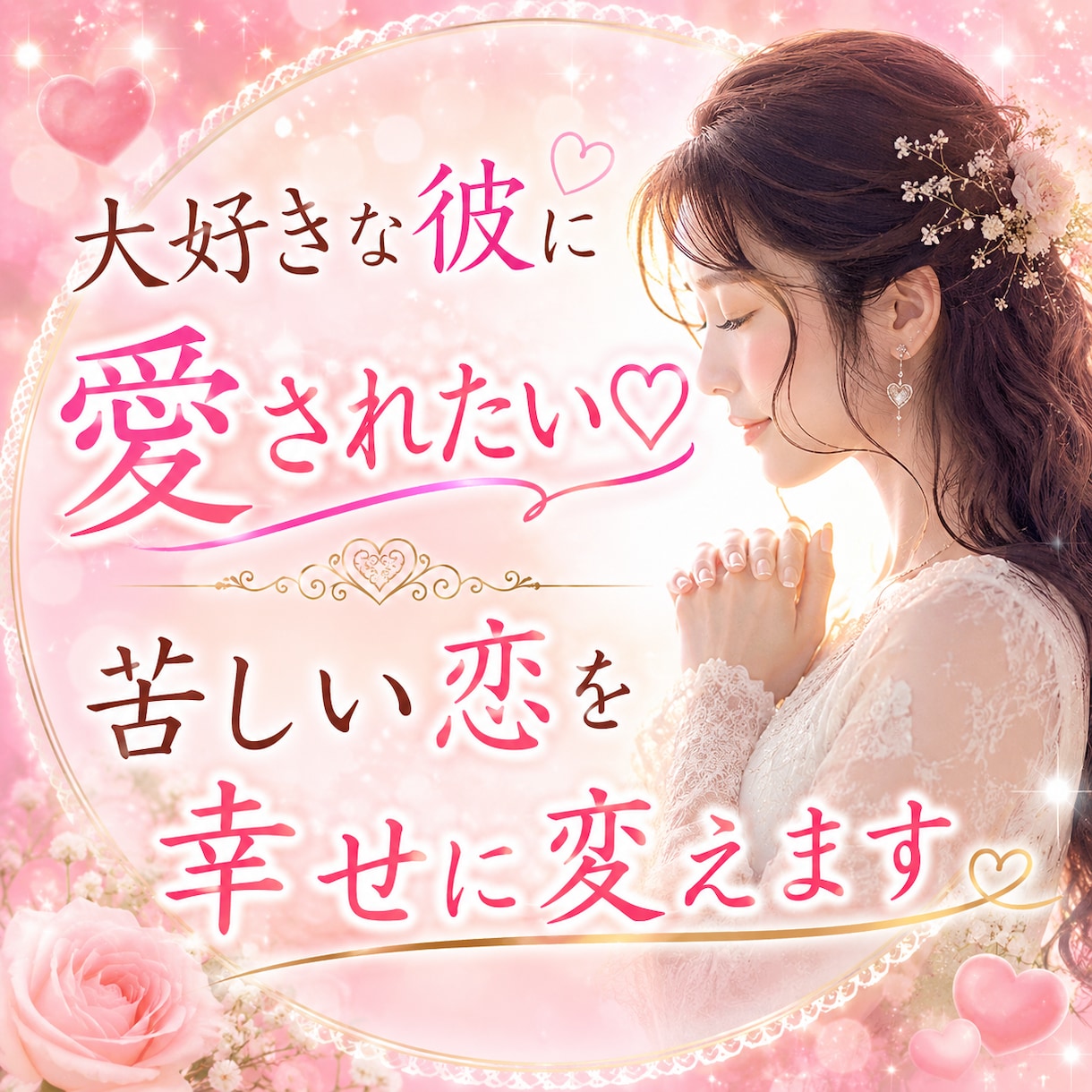 大好きな彼に愛されたい♡苦しい恋を幸せに変えます 複雑恋愛や不倫など苦しい恋、お相手の気持ちを鑑定します イメージ1