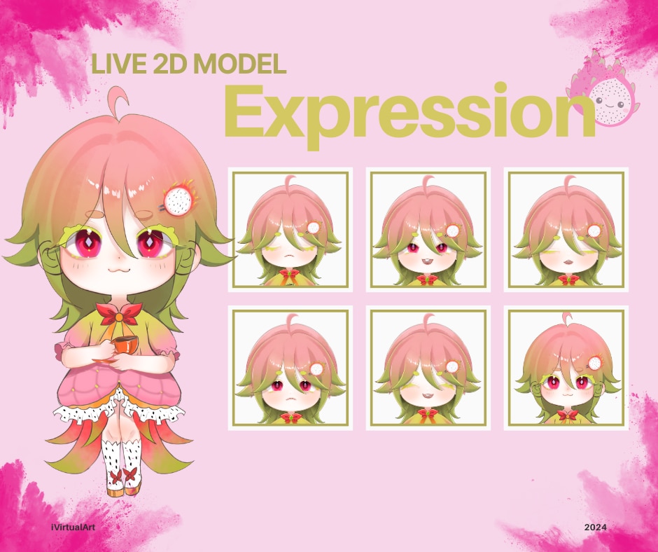 即納品！かわいい★完成品Live2d販売しますます 各限定１点★買って即デビュー！完成品モデルを即日納品します！ イメージ3