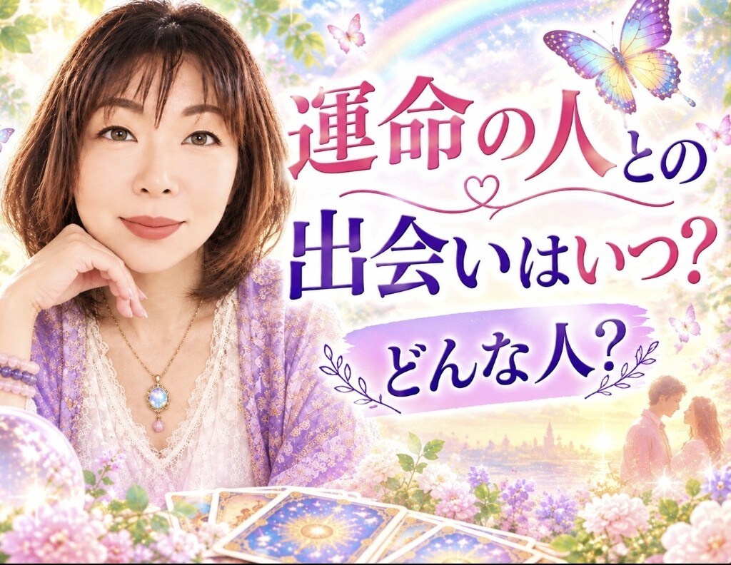 運命の人との出会いはいつ？どんな人？かお伝えします 今のお相手は運命の人？それともこれからの未来の出会いが本物？ イメージ1