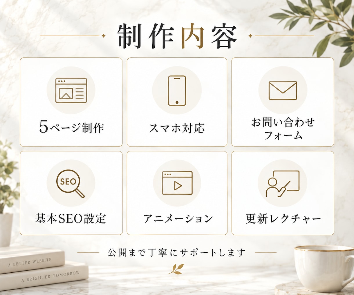 洗練されたHPをWixstudioで作ります 現役デザイナーが、問い合わせが増えるサイトを作ります イメージ2