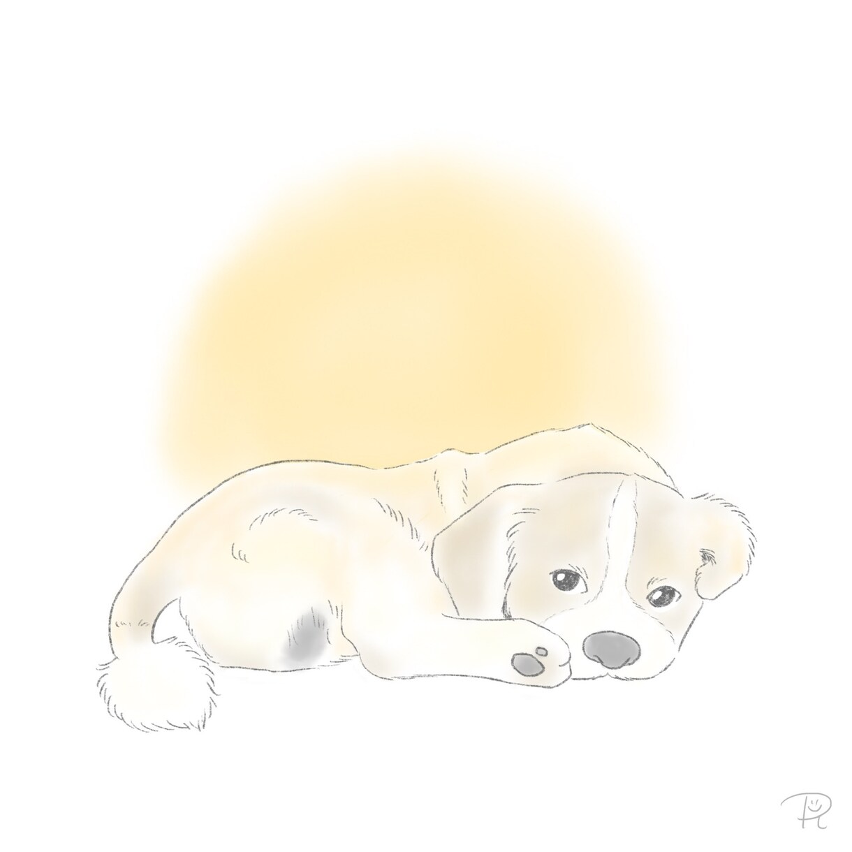 柔らかいテイストのペットイラストをお描きします ふんわり優しいタッチで可愛いイラストに仕上げます イメージ3