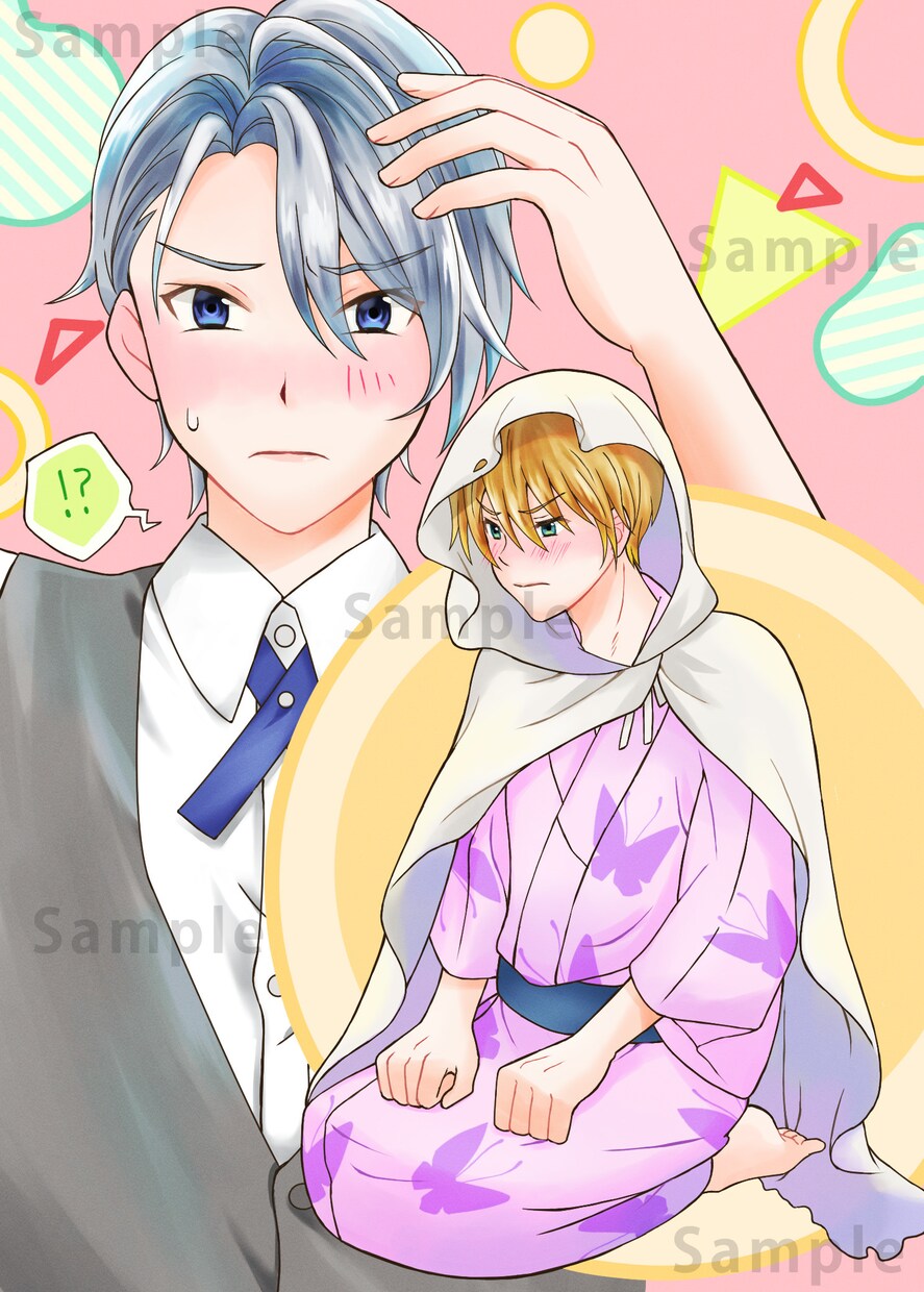 アニメよりの人物イラスト描きます 表紙やグッズ用に♪モノクロ絵やミニキャラ〜頭身高めも対応可能 イメージ7