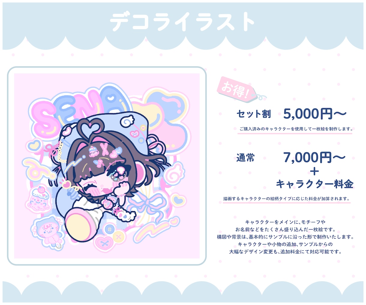 ポップでかわいいミニキャラ制作します 商用利用OK◎アイコン・配信・グッズにも対応可能！ イメージ10