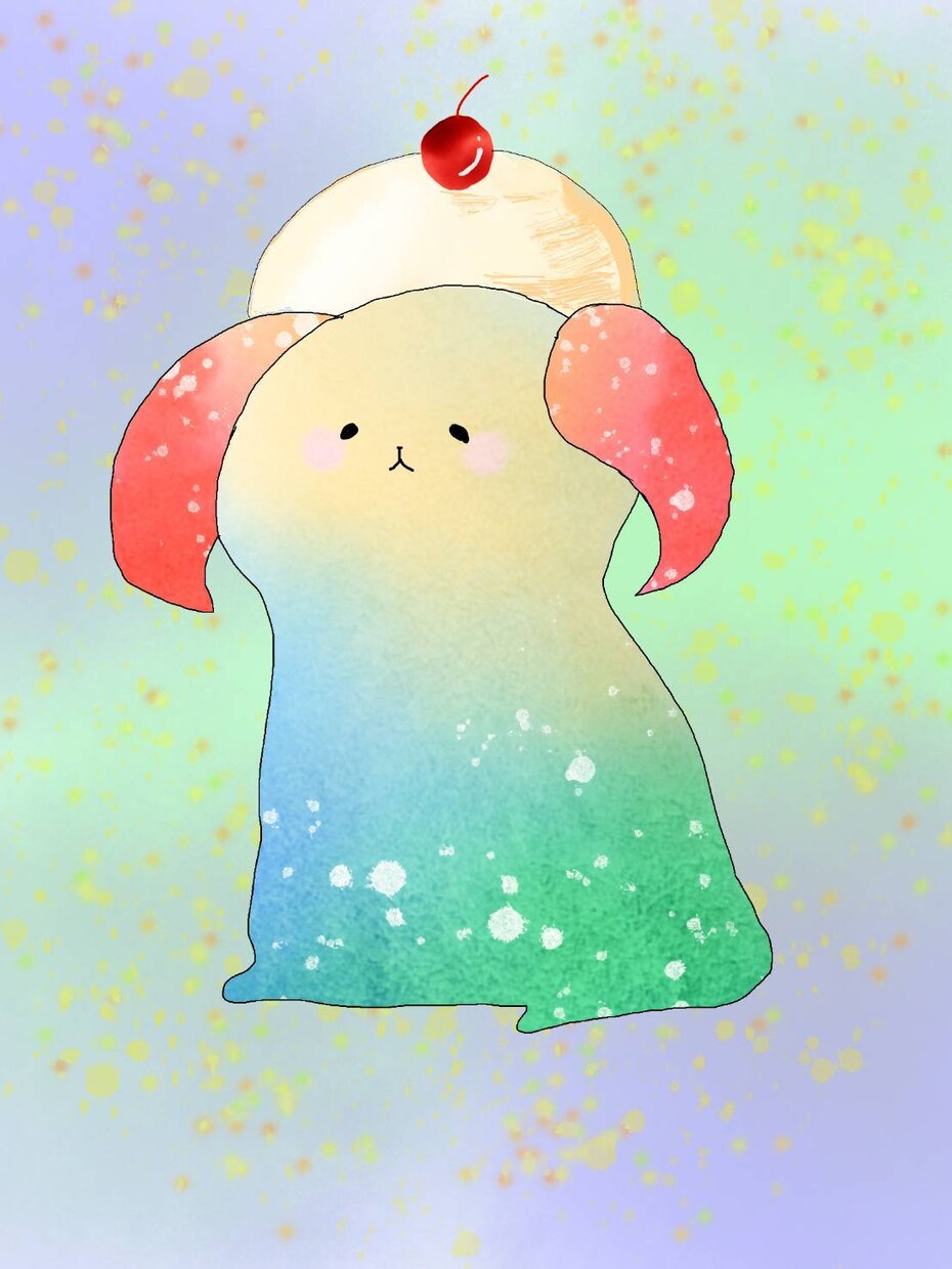 食べ物、飲み物のゆるキャライラスト描きます かわいいゆるキャラ食べ物イラスト イメージ1