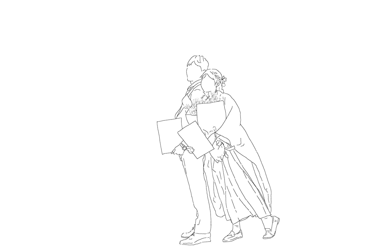 特別価格にて今っぽ線画イラスト作成します ウェルカムボードやSNSのアイコンなどにいかがでしょうか イメージ8