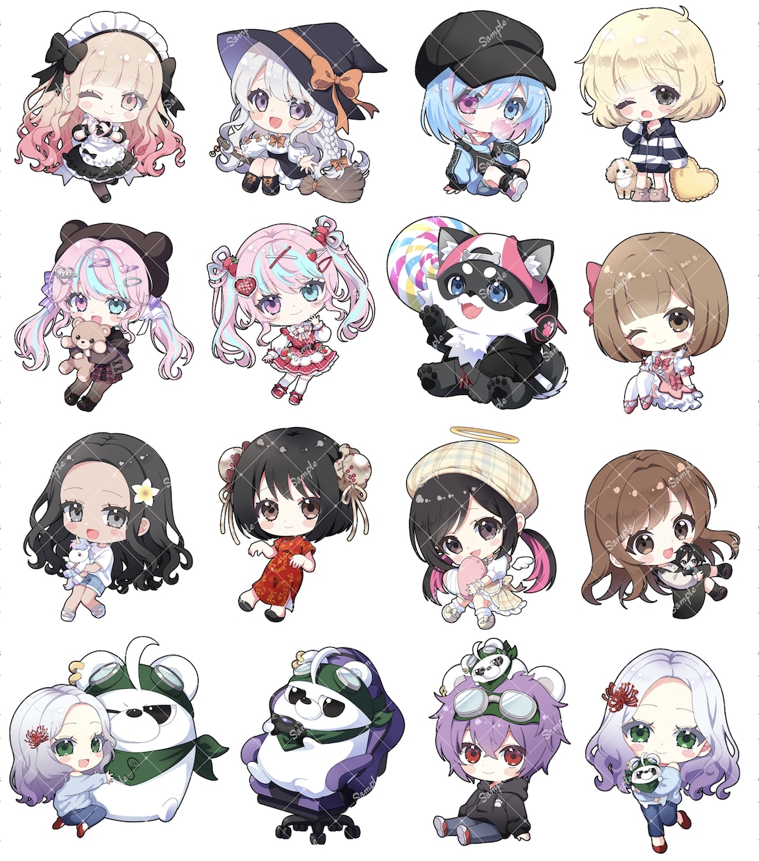 商用利用無料★ミニキャライラスト描きます ぷにぷにで可愛いイラストです！アイコンやグッズの制作などに イメージ7