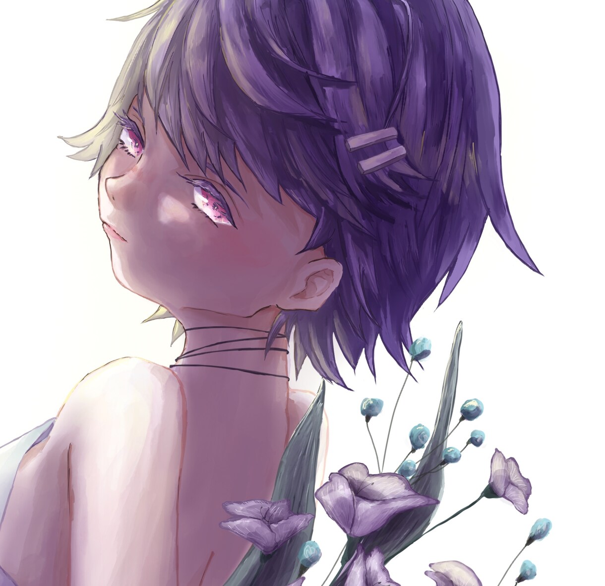 アンニュイなイラスト描きます 独特な雰囲気で目を惹くアイコンに イメージ4