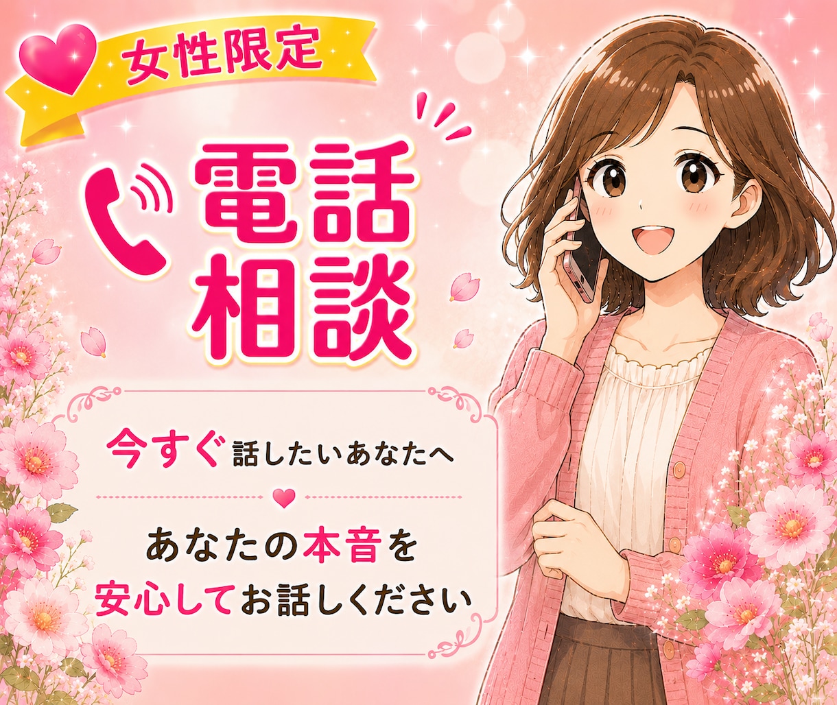 1分だけでも大丈夫♡あなたのお話をお聴きします 子育て/夫婦/人間関係/仕事/不妊/嫁姑問題など イメージ1