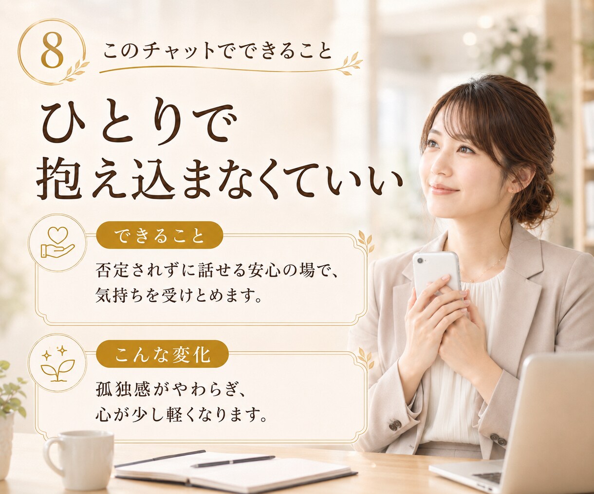 職場のモヤモヤを3日間一緒に整えます 産業カウンセラーの資格を持つ私が職場のお悩みにこたえます イメージ8