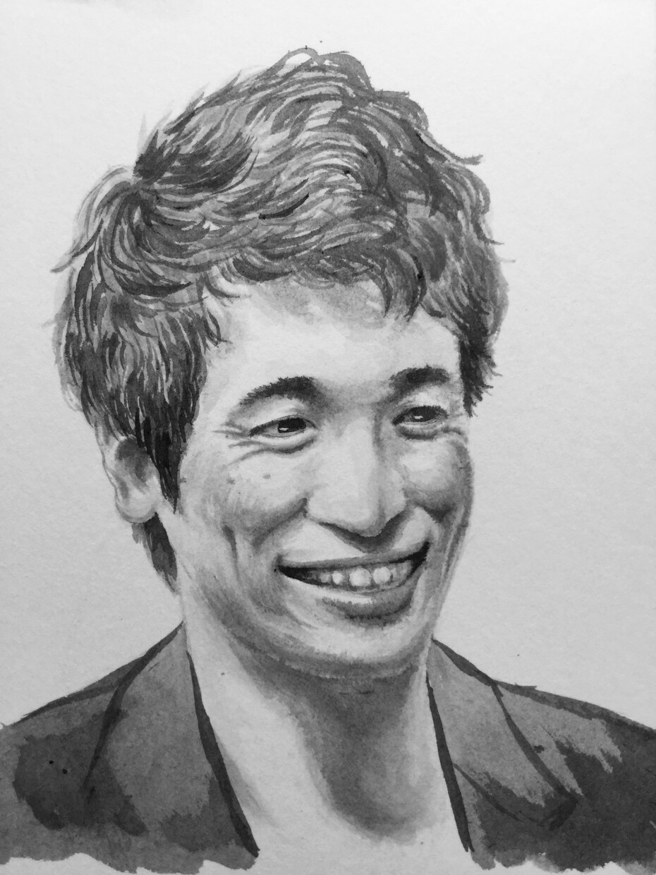 写真から墨で優しい似顔絵を描きます 今時アナログですが、手描きで唯一の似顔絵を描きます。 イメージ4