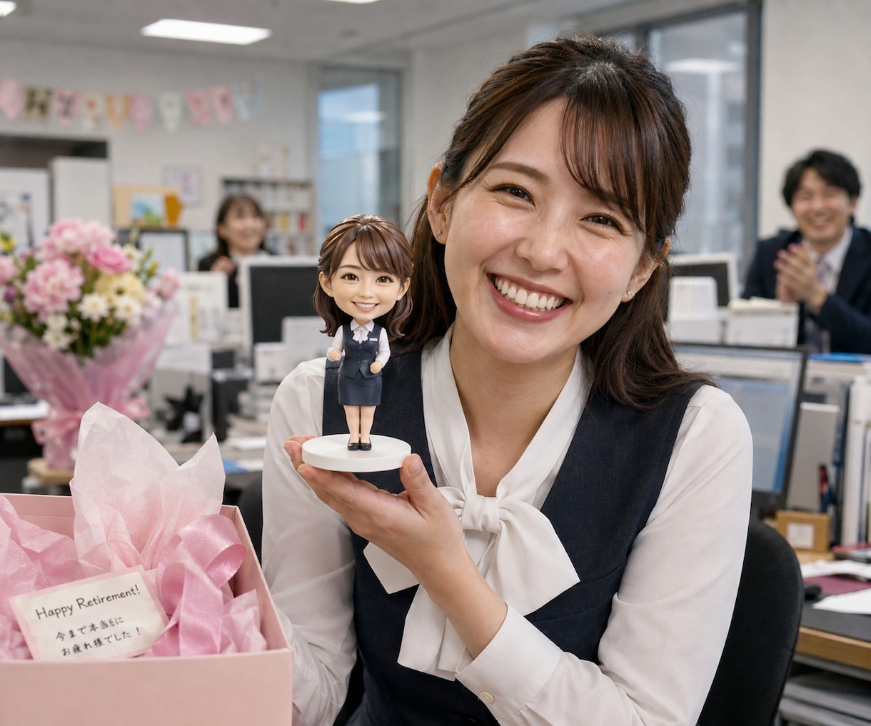 写真からオーダーメイド似顔人形フィギュア作ります 還暦・古希祝い 退職・送別会プレゼントに｜両親・上司への感謝 イメージ4