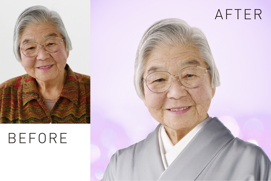 顔と髪型、人と背景などの合成を美しく仕上げます イメージや遺影写真など、写真のコラージュ・合成ならおまかせ！ イメージ1