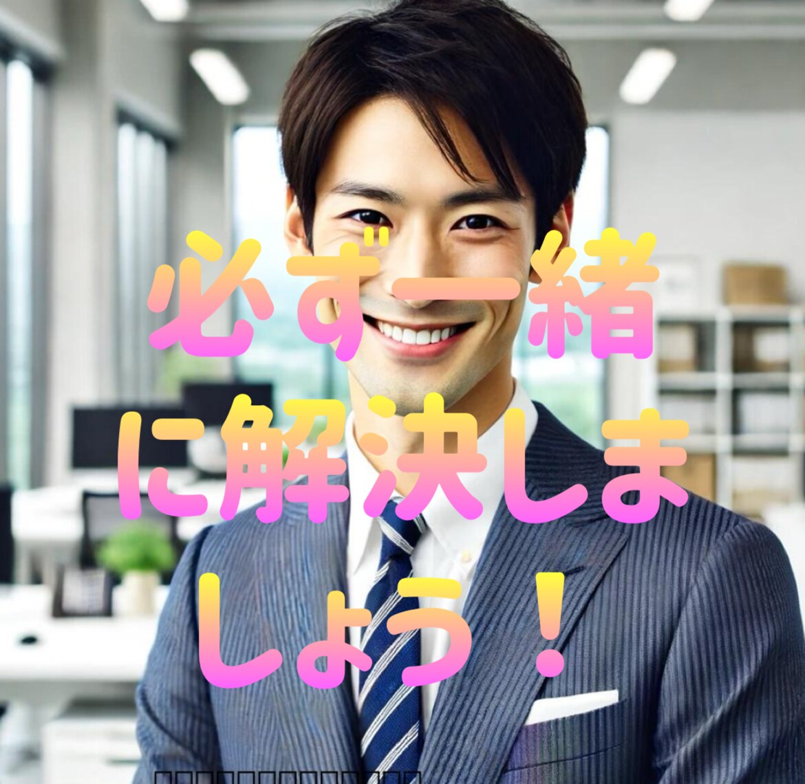 必ず一緒に解決します 話すだけじゃなく、解決方法を考えましょう！ イメージ1