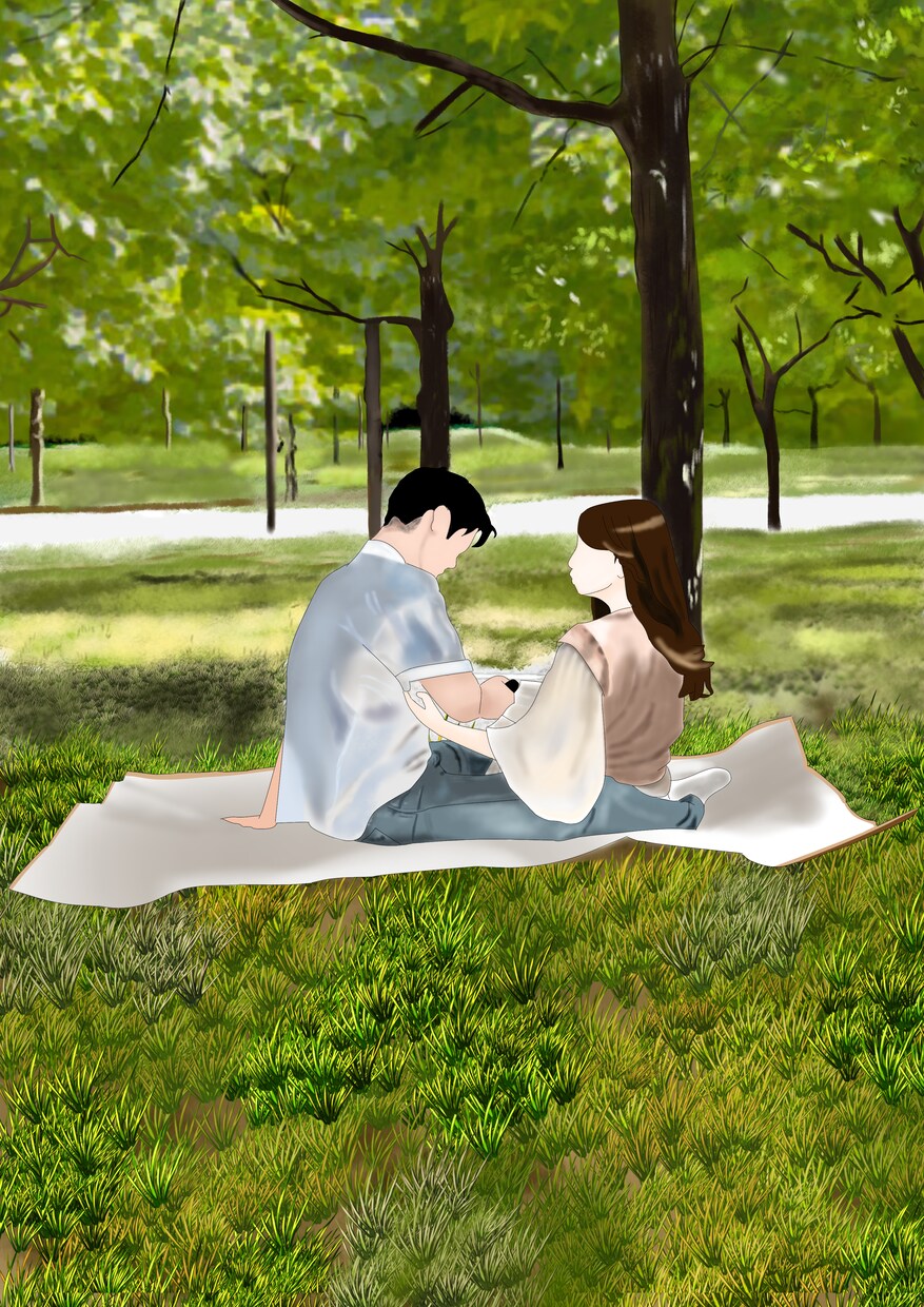 カップルシンプルイラストプレゼントにおすすめします シンプル、アイコン、待ち受け、SNS映えのイラストを作ります イメージ4