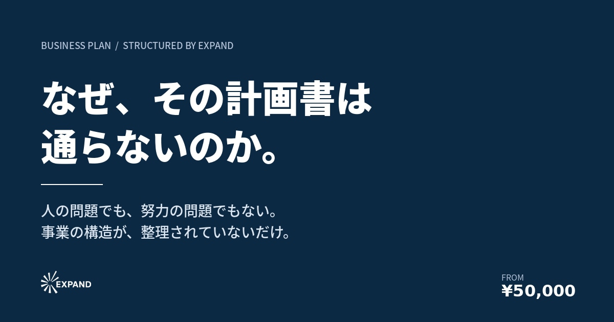 公庫・銀行の審査論理で本質から構造化します 審査担当者が読みたい論理で組み立てます イメージ1