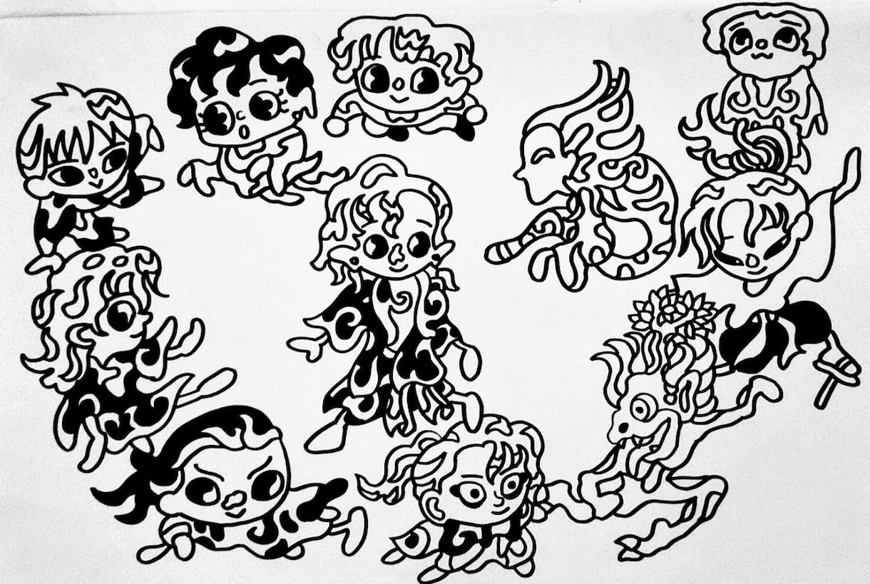 子供の落書きのようなキャラクターイラスト描きます 三次元的・立体的なデッサン力必要なイラストは他でどうぞ イメージ6