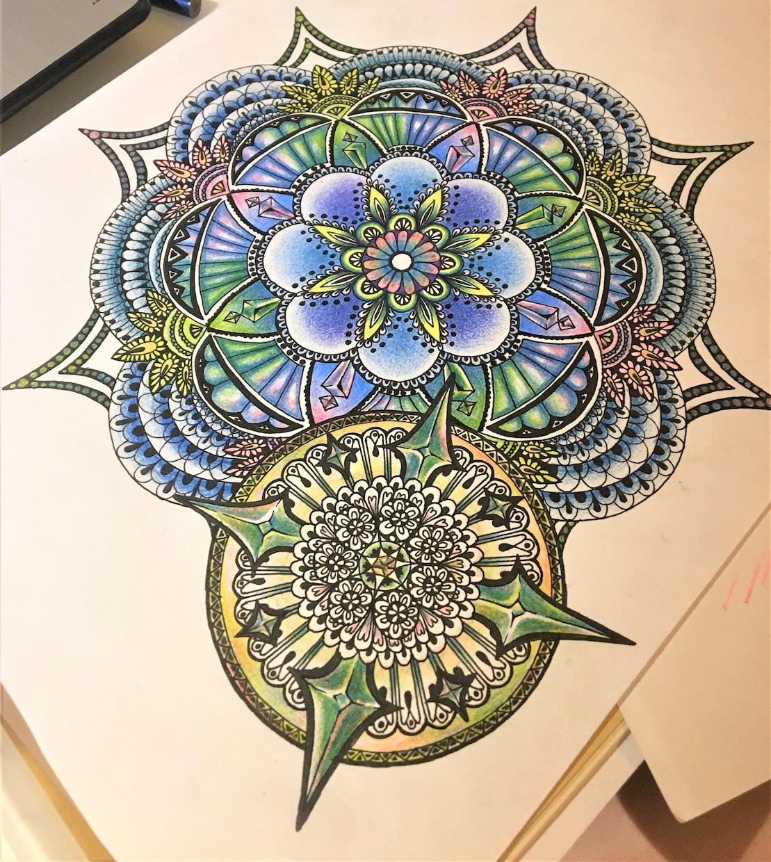 幾何学模様っぽいデザインを手描きます 精密画のような単純なパターンのような雰囲気 イメージ3