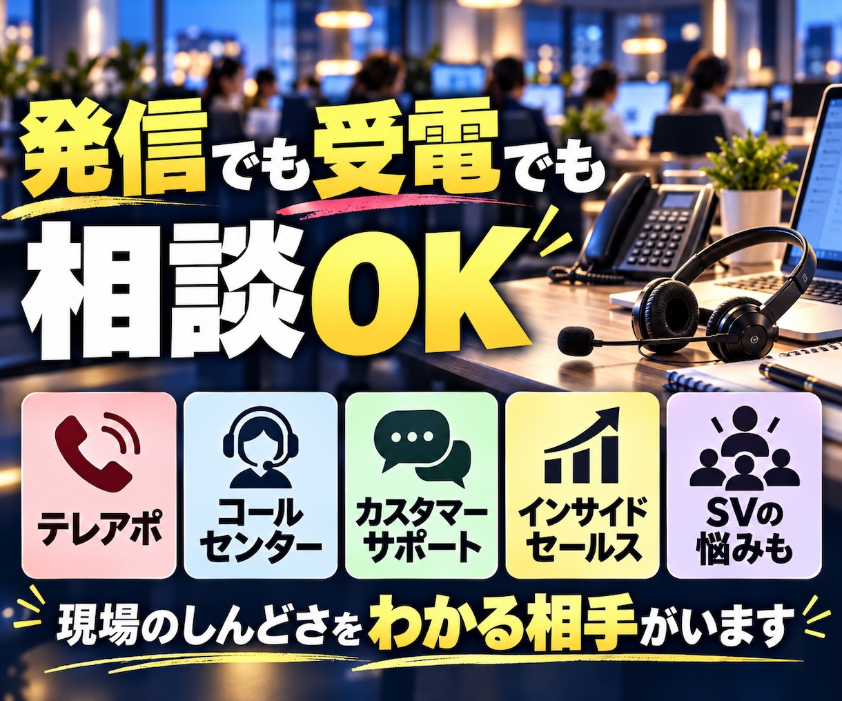 今すぐ電話OK！テレアポ・コルセンの愚痴を聞きます 仕事の電話で疲れたら、今度はあなたのための電話を イメージ8
