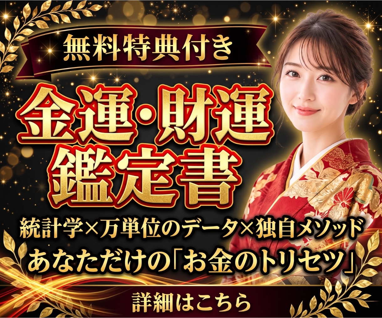 開運【あなた専用】の金運＆仕事トリセツを作ります 一粒万倍日：一生見直せるお金の守り方と開運レポート特典つき イメージ1