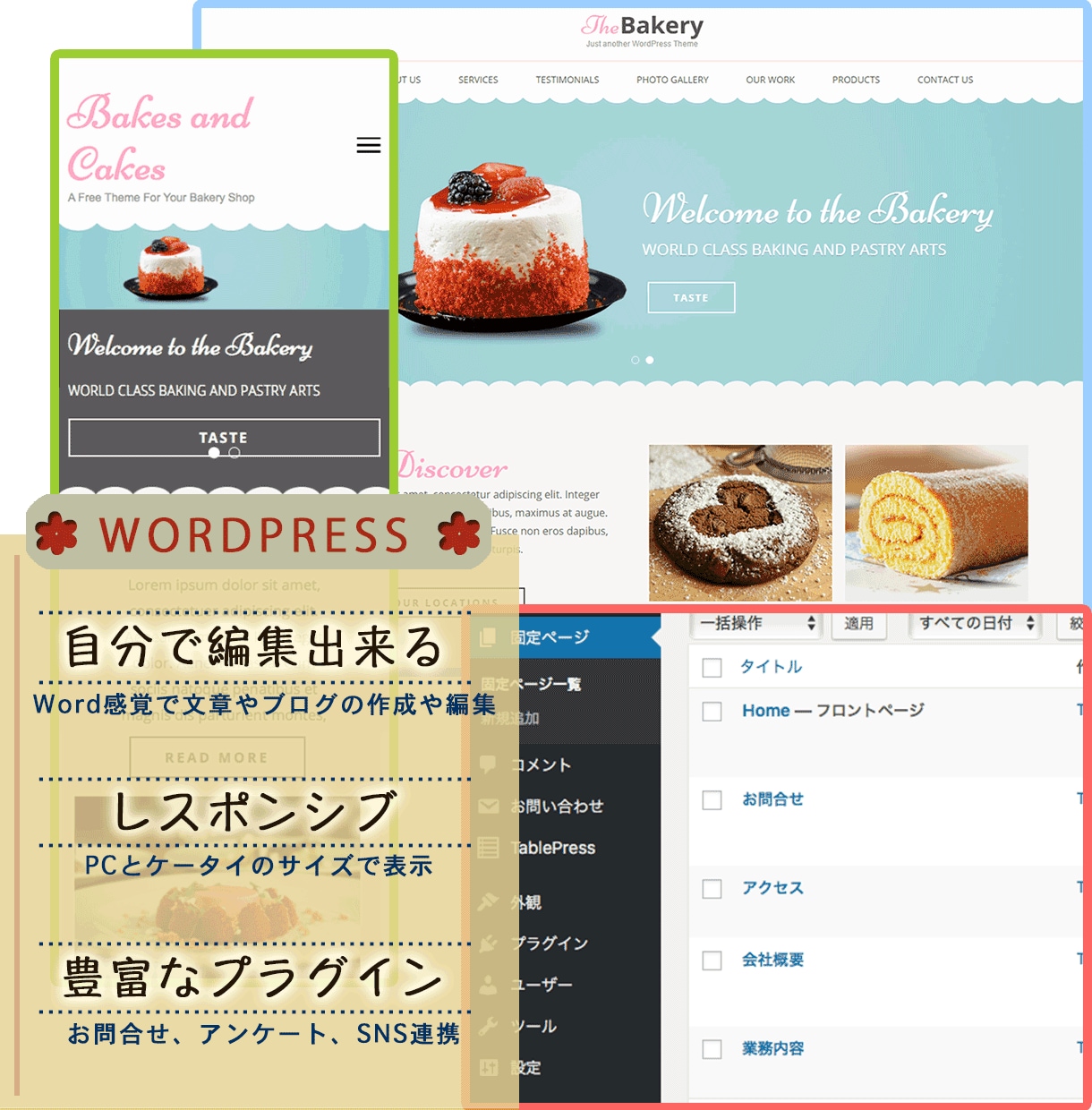 WordPressでホームページを作成します [静的]SEO、セキュリティ対策もバッチリ イメージ1