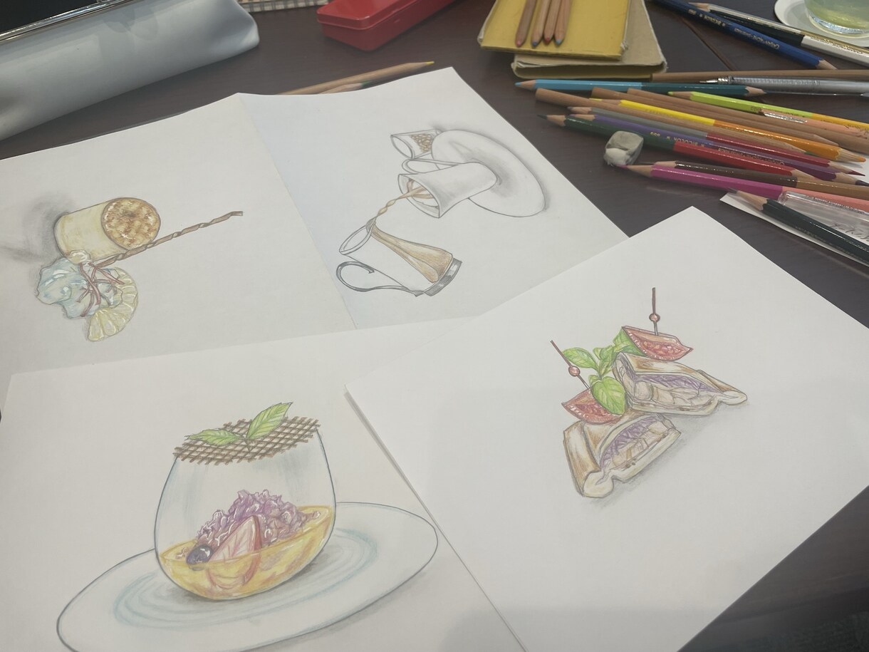 色鮮やかで美味しそうなお料理・デザートを描きます 過去にカフェやレストランのメニューの挿絵に採用された経験有 イメージ3