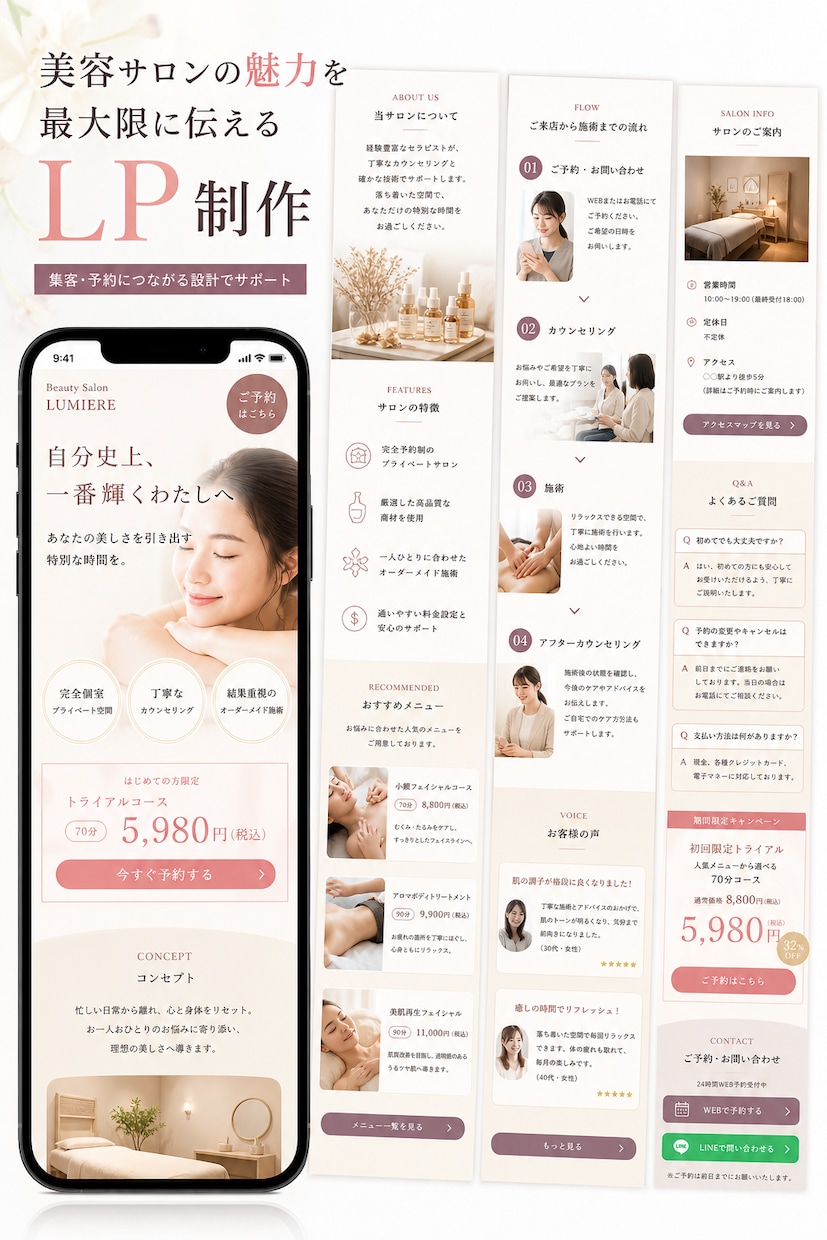 高品質で売れるLPを実装まで込みで制作します SEO・スマホ最適化・修正5回付き｜実装まで一気通貫で対応 イメージ3