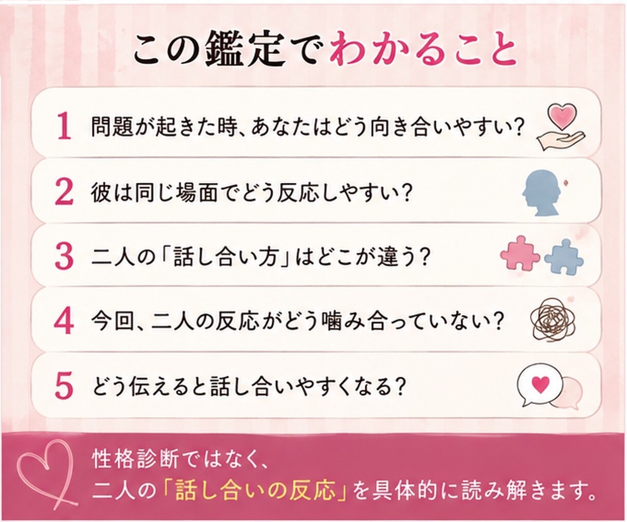 話したい私、黙る彼。なぜこうなる？を読みます 2000文字以上♡喧嘩になる前に二人のズレを整理 イメージ3