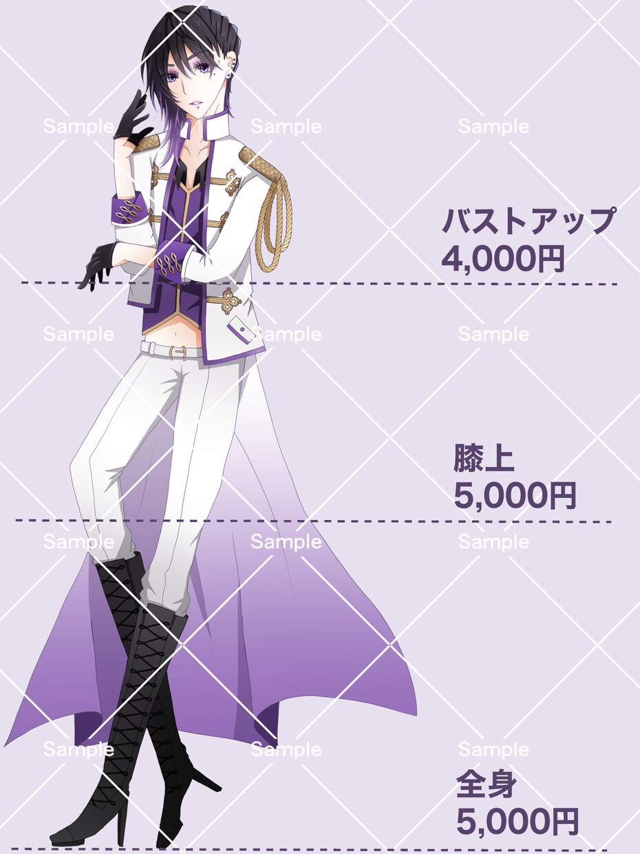 TRPG、動画配信用の立ち絵作成します 立ち絵お描きします！24時間以内のお返事を心がけてます イメージ2