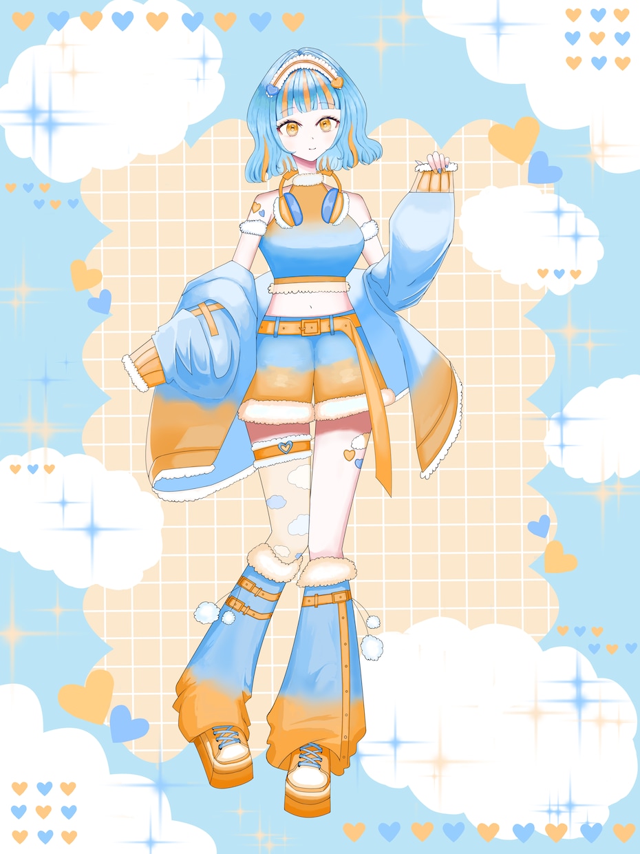 キラキラしたかわいい女の子のイラストを描きます 1枚絵、立ち絵、SNSアイコンなど イメージ4
