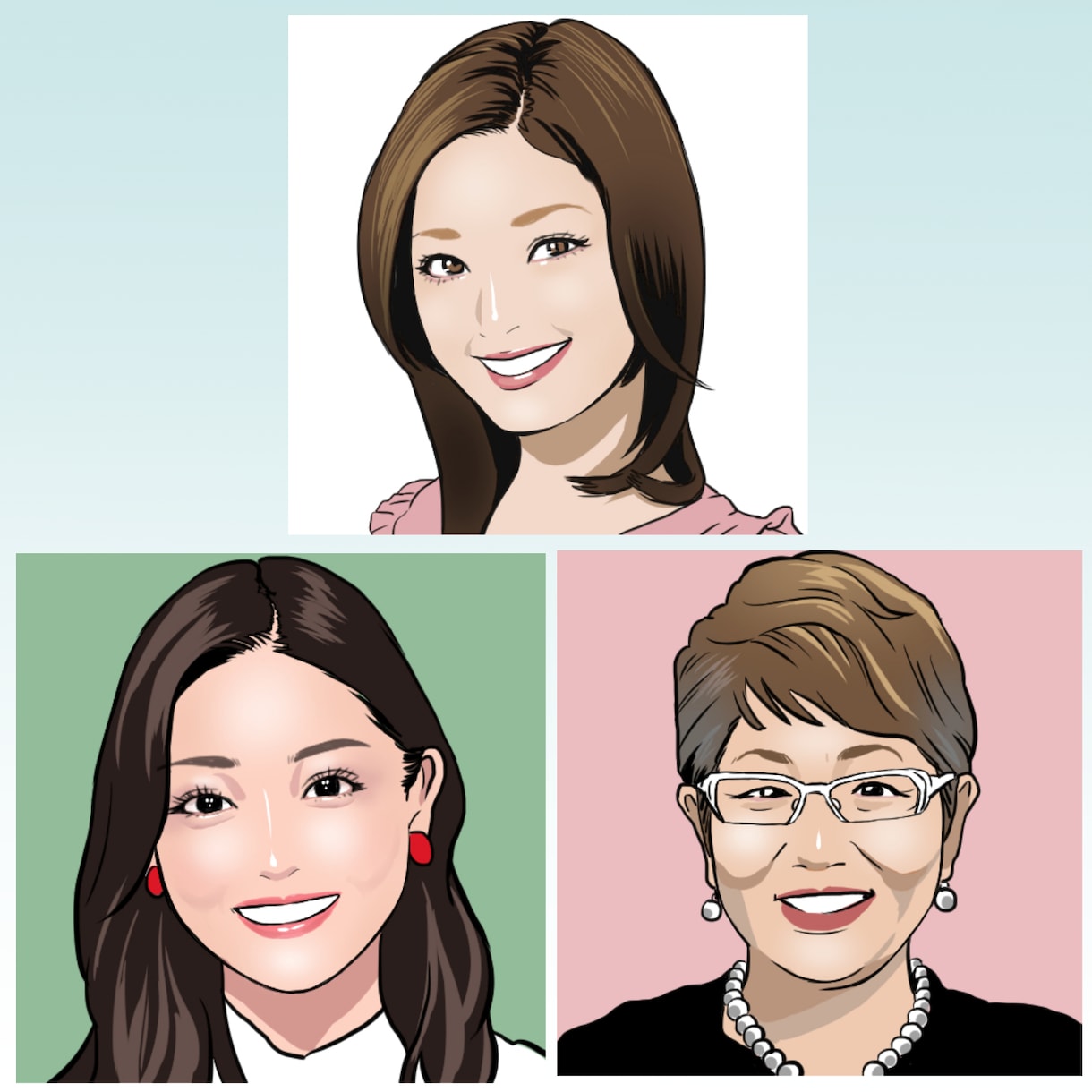 あなたのお写真通りに似顔絵をお描きします 名刺などビジネス用、SNSのアイコン用など幅広く活用可能 イメージ2