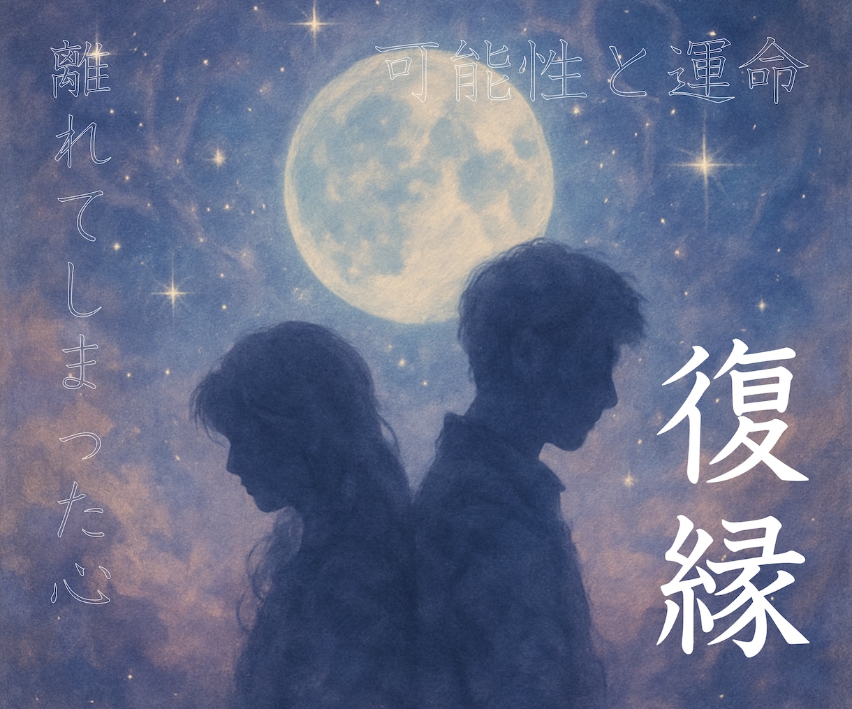 離れてしまった心、復縁の可能性と運命を占います それでもどうしても忘れられないあの人とのつながりを探る イメージ1