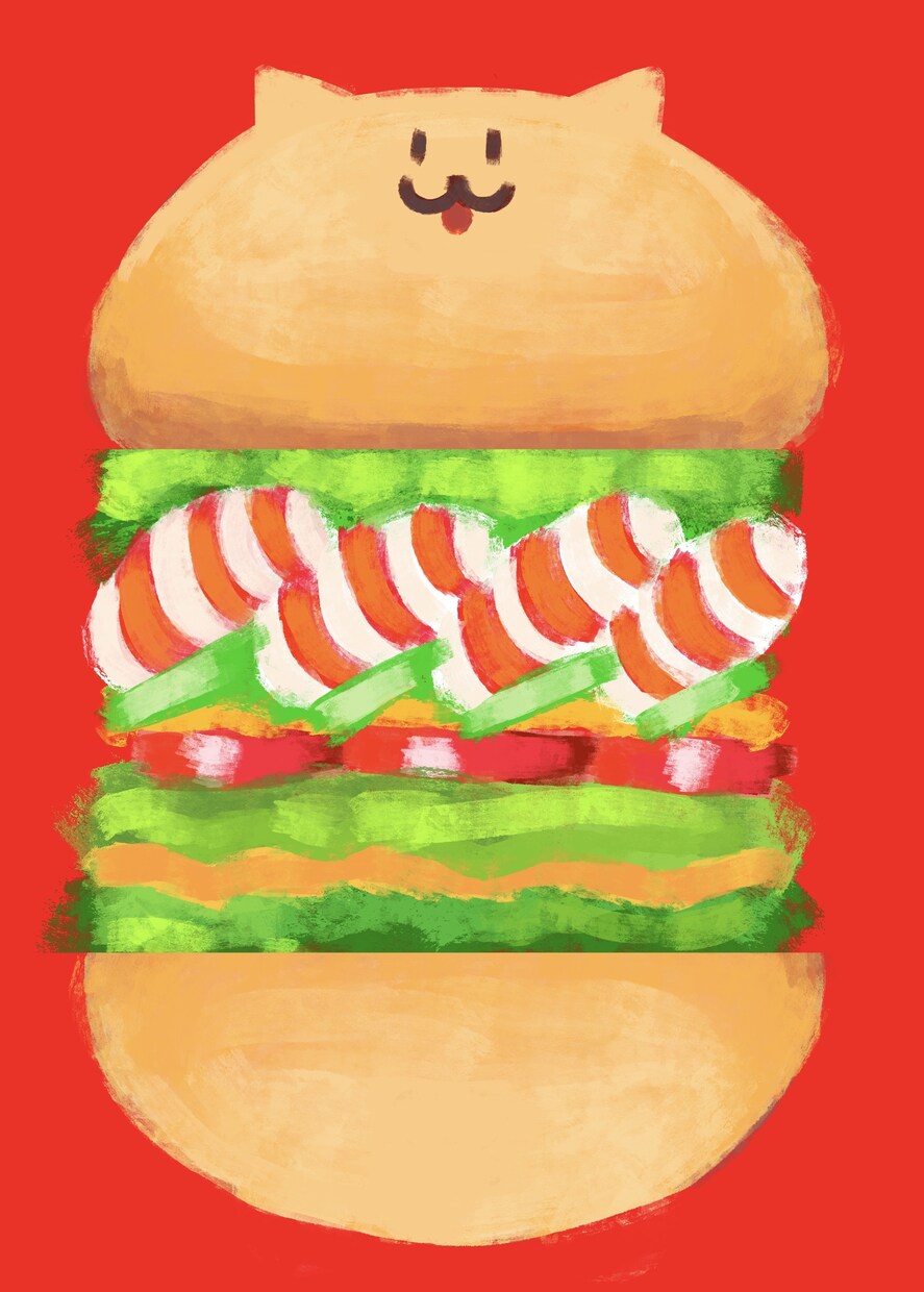 サンドイッチ風！可愛い動物のイラスト描きます アイコン用やオリジナルグッズ作成などにオススメです イメージ6