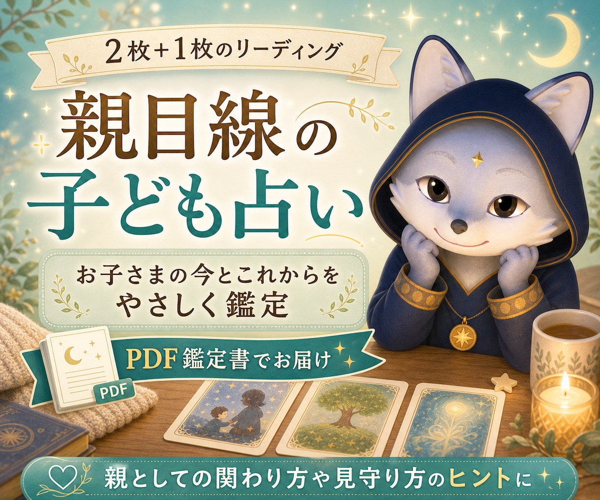 親の関わり方｜子どもを支える鑑定書を届けます 【家族】親目線の子どもへの心配事などタロットで読み解きます イメージ1